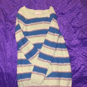 Justice girls size 8 long sweater!
